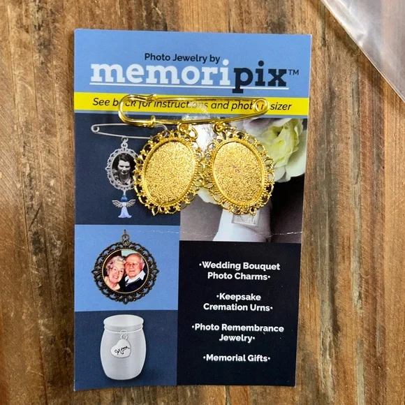 Wedding Bouquet Picture Frames, gold vintage inspired - Picture 7 of 7